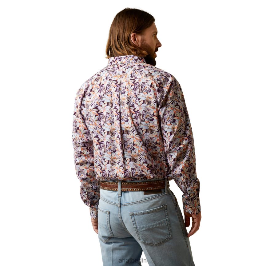 Ariat Monte-Hemd Männer P4JJPR1375 lila Spitzen