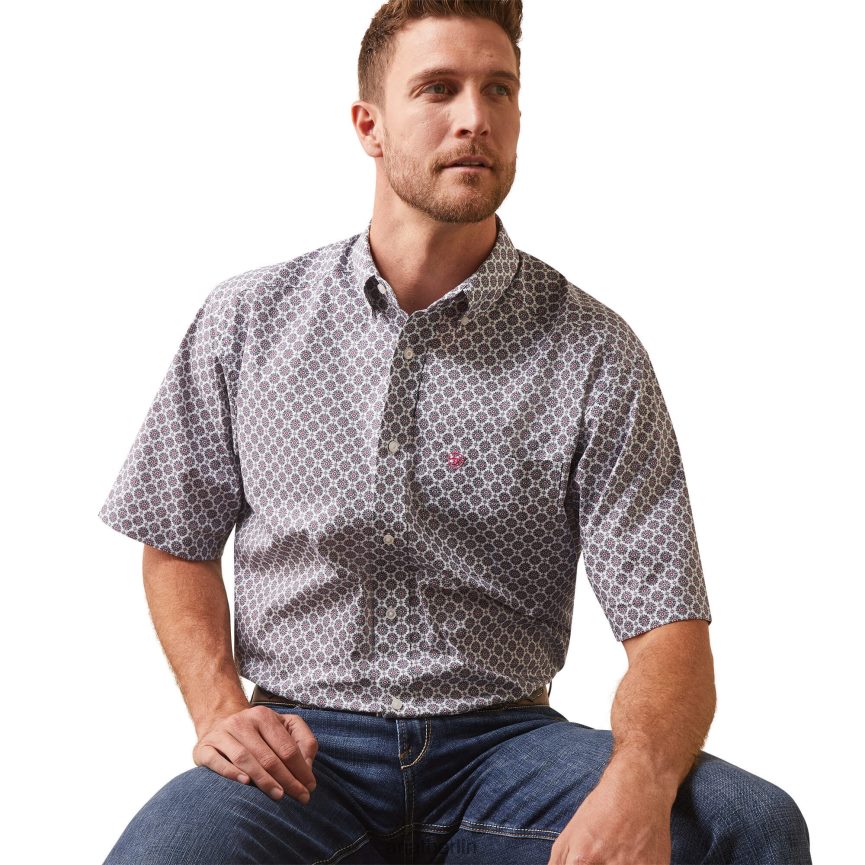 Ariat Novah-Hemd mit klassischer Passform Männer P4JJPR968 Weiß Spitzen