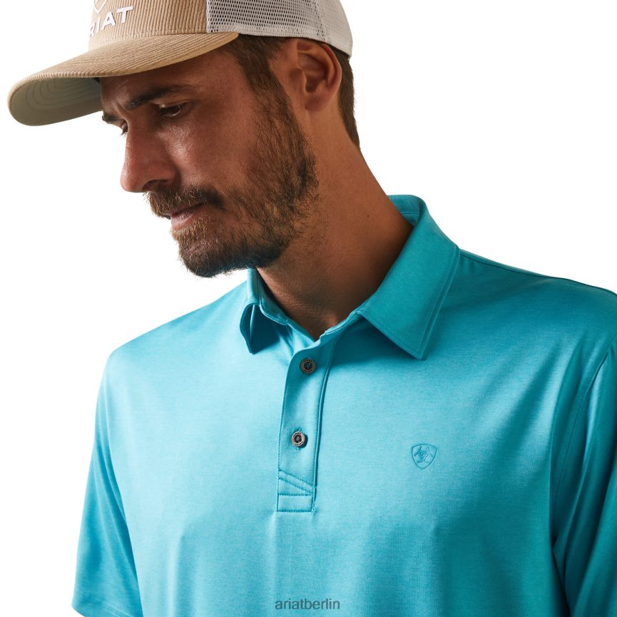 Ariat Polo mit Ladegerät 2.0 ausgestattet Männer P4JJPR750 pfauenblau Spitzen