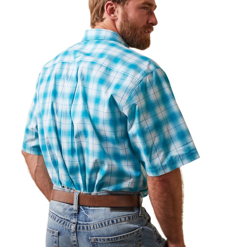 Ariat Pro Series Khari-Hemd mit klassischer Passform Männer P4JJPR1010 emailliert blau Spitzen