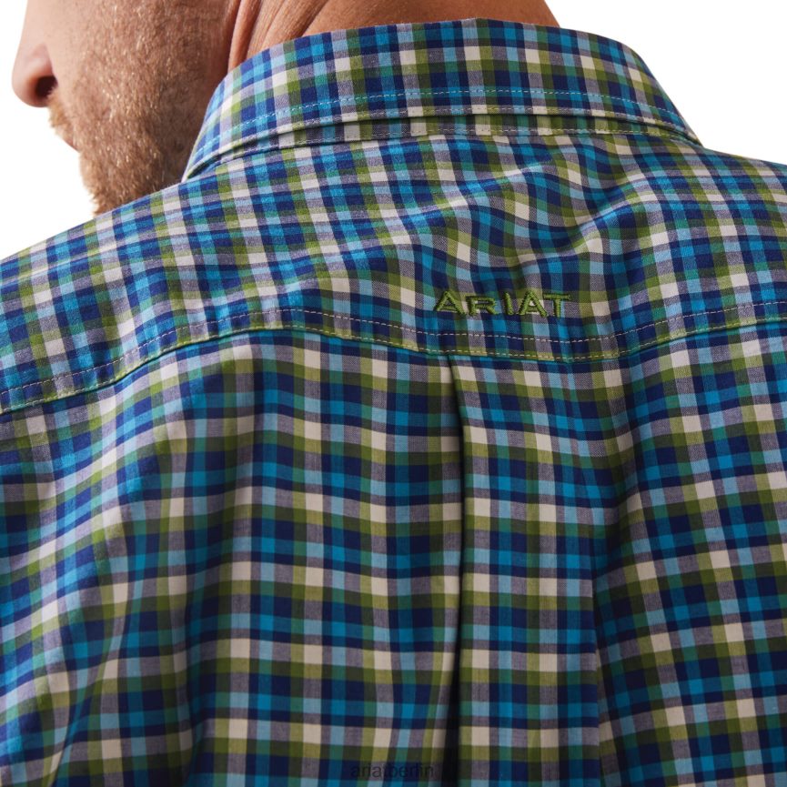 Ariat Pro Series Lincoln-Hemd mit klassischer Passform Männer P4JJPR1148 Blau Spitzen