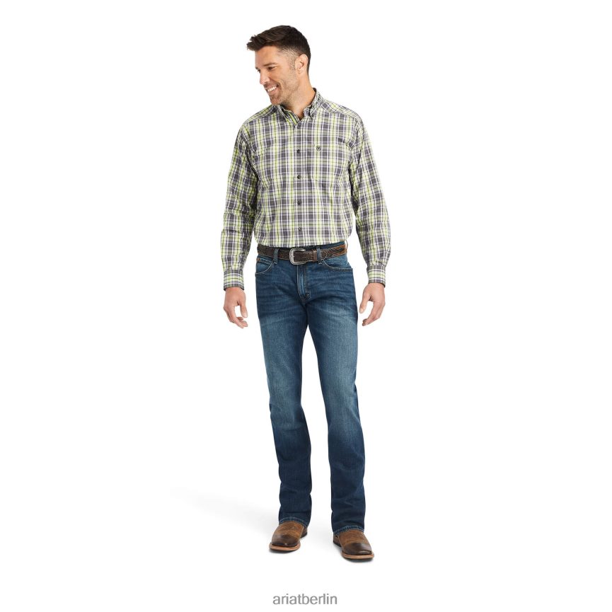 Ariat Pro Series Team Mabry Hemd mit klassischer Passform Männer P4JJPR1138 Ara grün Spitzen