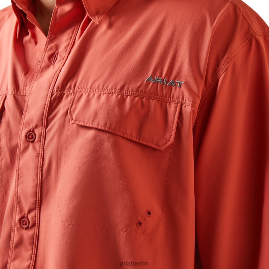 Ariat Venttek Outbound-Hemd mit klassischer Passform Männer P4JJPR1056 gebrannte Siena Spitzen