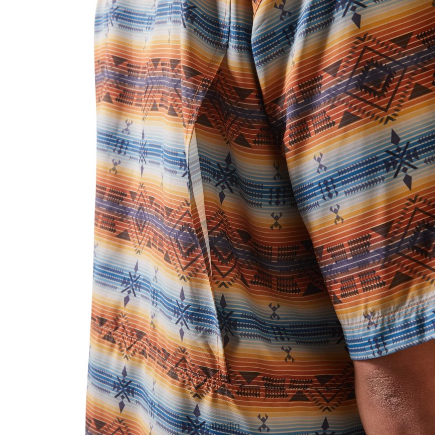 Ariat Venttek Outbound-Hemd mit klassischer Passform Männer P4JJPR1190 Oxford Tan Südwesten Spitzen