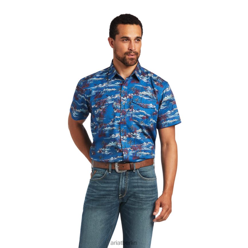 Ariat Venttek Western-Hemd Männer P4JJPR1236 Inseldruck Spitzen
