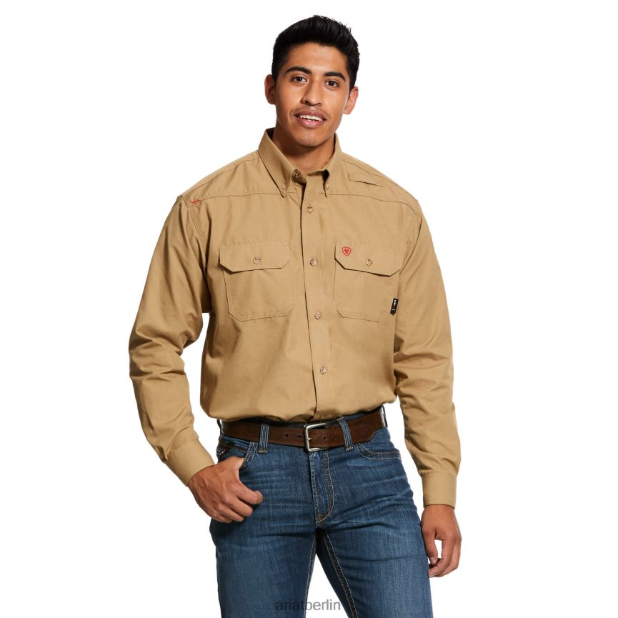 Ariat fr federleichtes Arbeitshemd Männer P4JJPR1226 khaki Spitzen
