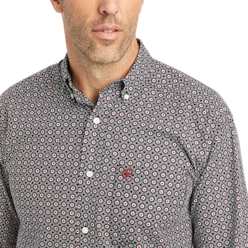 Ariat klassische Wooster-Passform Männer P4JJPR1292 Schwarz Spitzen