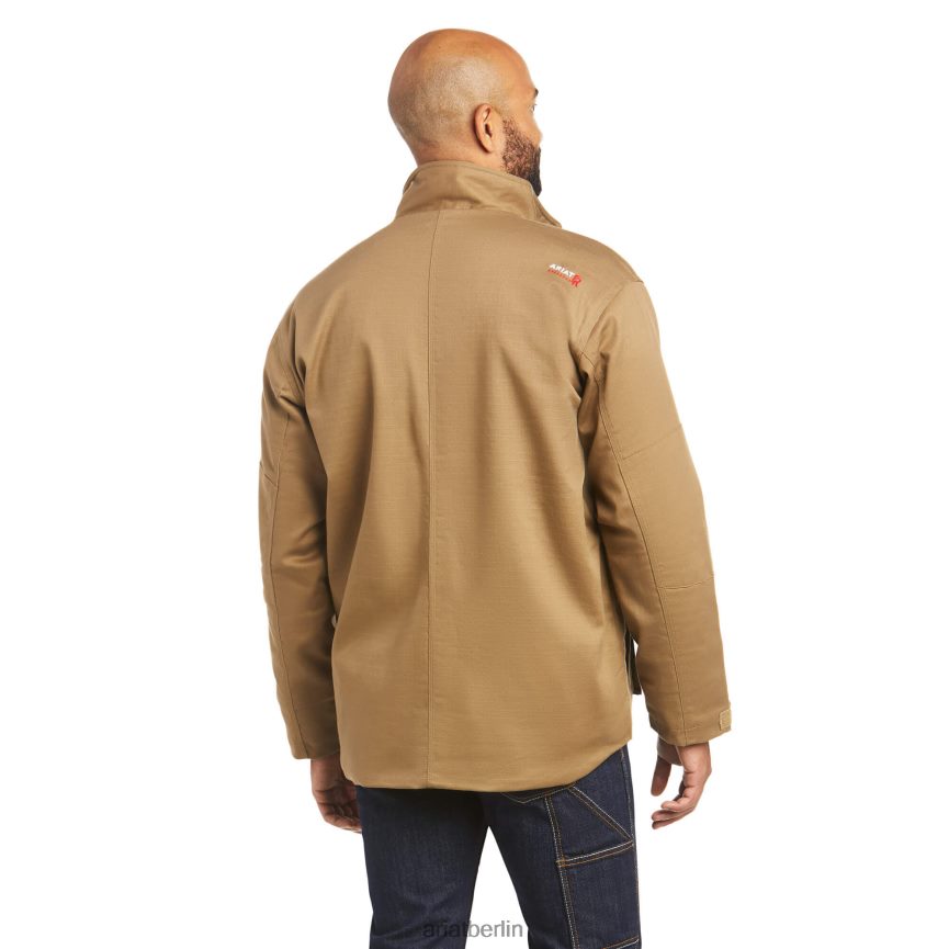 Ariat FR Canvas-Stretchjacke Männer P4JJPR1656 Feldkhaki Spitzen