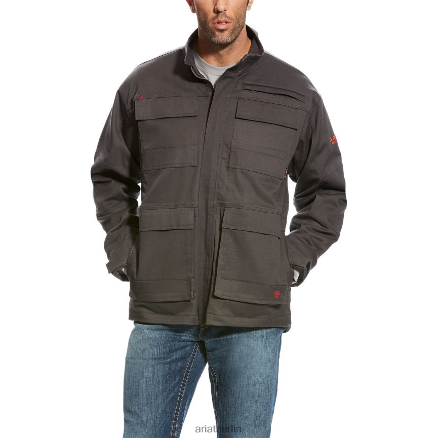 Ariat FR Canvas-Stretchjacke Männer P4JJPR1657 dunkelgrau Spitzen