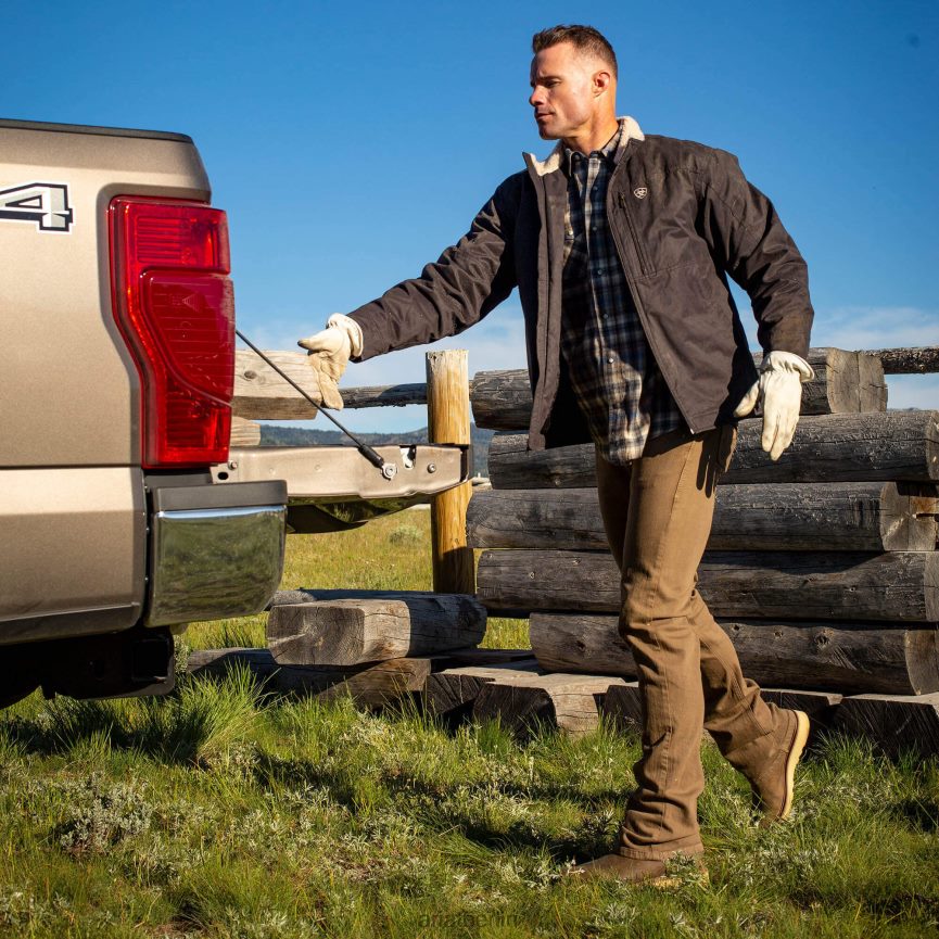 Ariat Grizzly-Canvas-Jacke Männer P4JJPR1575 Espresso Spitzen