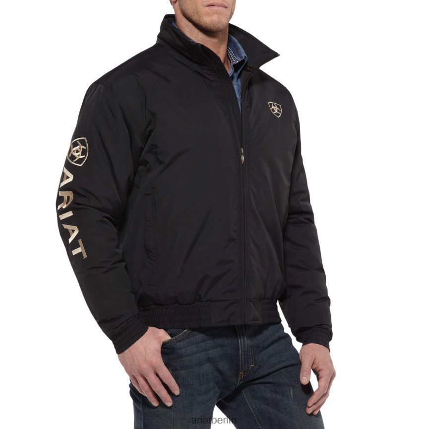 Ariat Isolierte Jacke mit Teamlogo Männer P4JJPR1522 Schwarz Spitzen