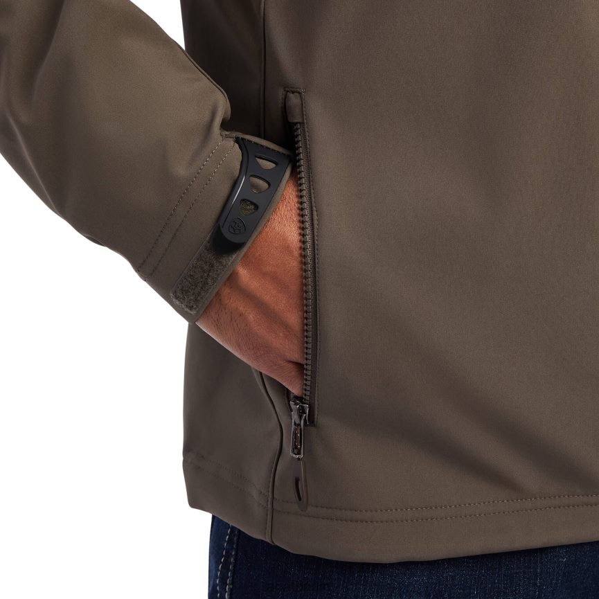 Ariat Logo 2.0 Softshelljacke Männer P4JJPR1559 Banyanrinde Spitzen