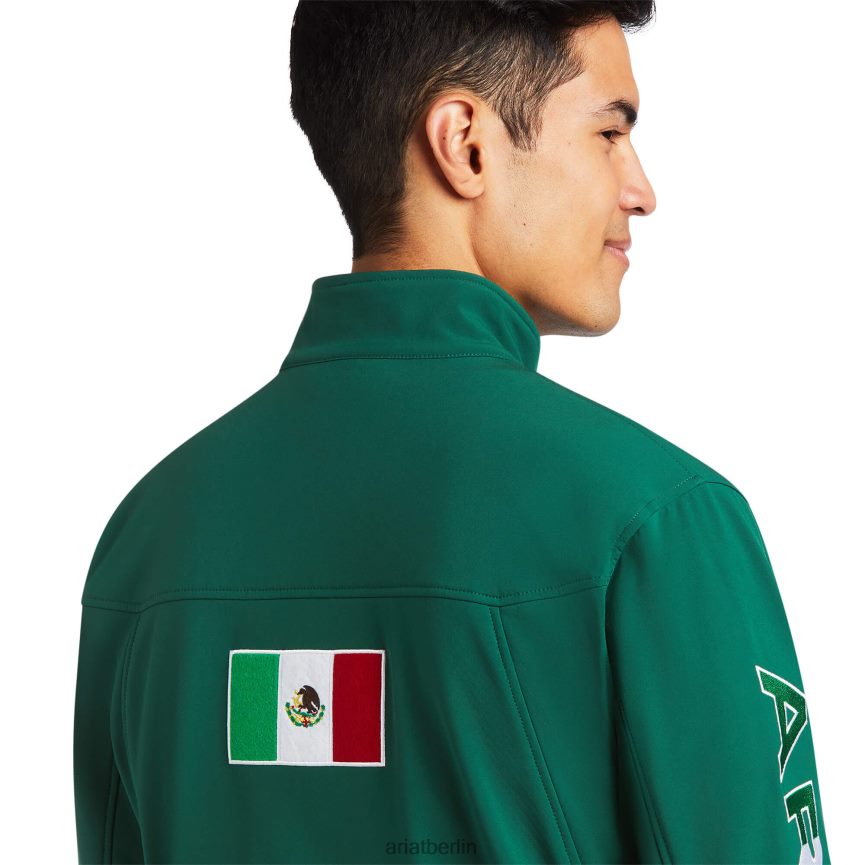 Ariat Neue Team-Softshell-Mexico-Jacke Männer P4JJPR1553 grün Spitzen