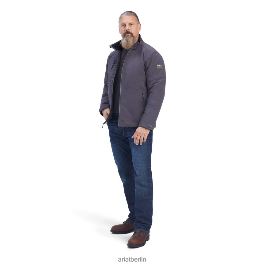 Ariat Rebar Dri-Tek Durastretch isolierte Jacke Männer P4JJPR1613 Periskop grau Spitzen