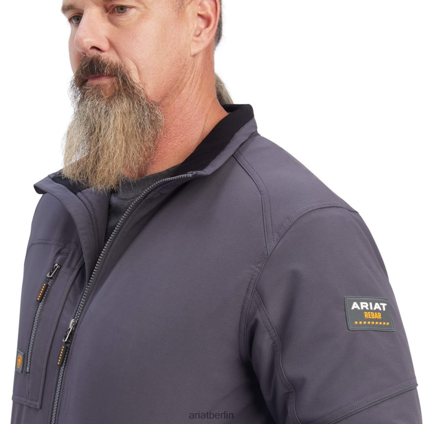 Ariat Rebar Dri-Tek Durastretch isolierte Jacke Männer P4JJPR1613 Periskop grau Spitzen