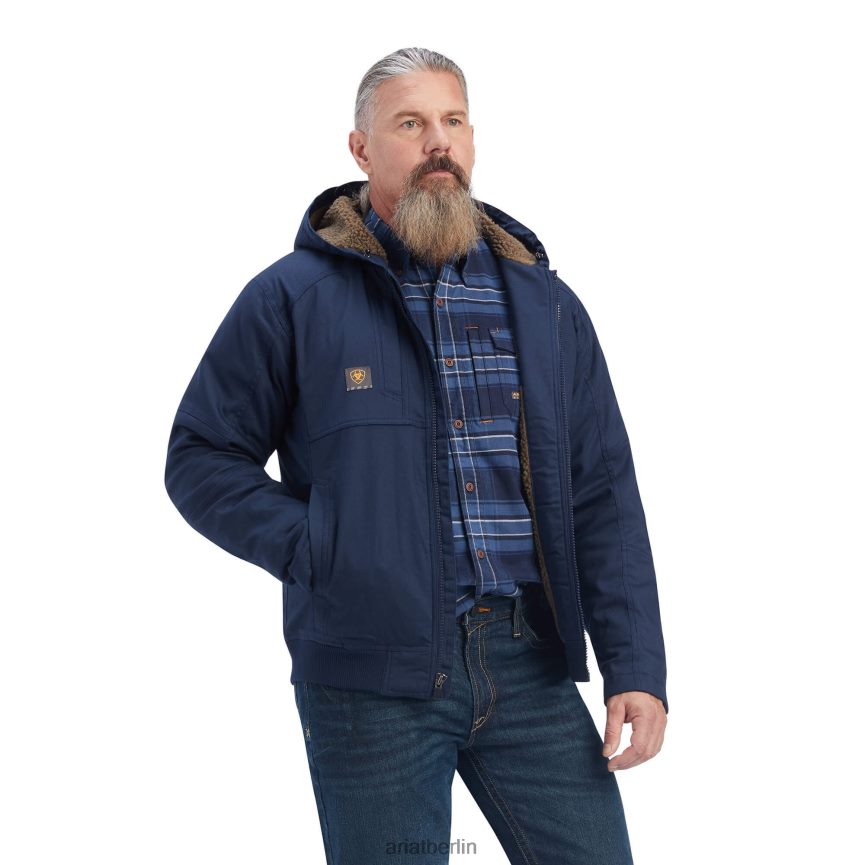 Ariat Rebar-Duracanvas-Jacke Männer P4JJPR1602 Marine Spitzen