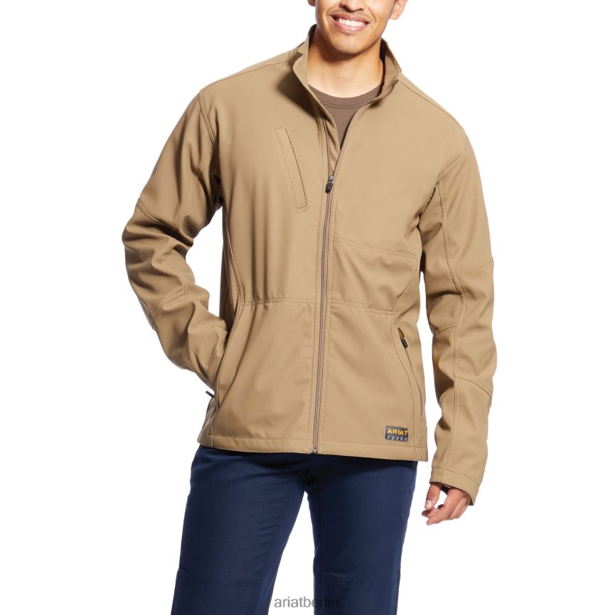 Ariat Rebar-Stretch-Canvas-Softshelljacke Männer P4JJPR1608 Feldkhaki Spitzen