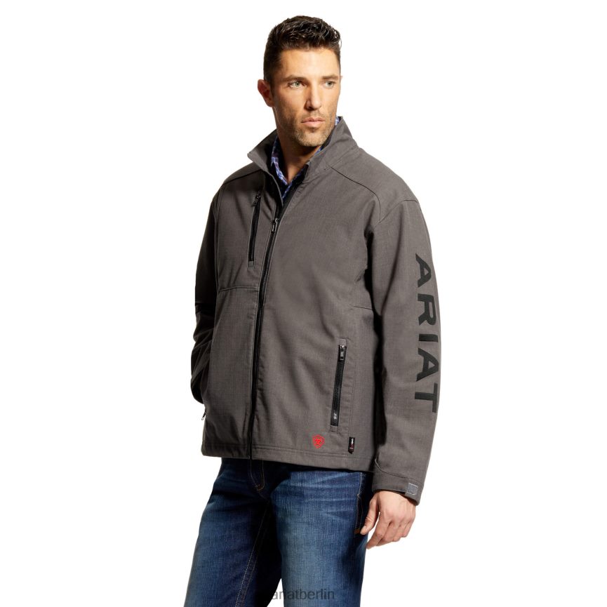 Ariat fr-team-logo-jacke Männer P4JJPR1630 Eisengrau Spitzen