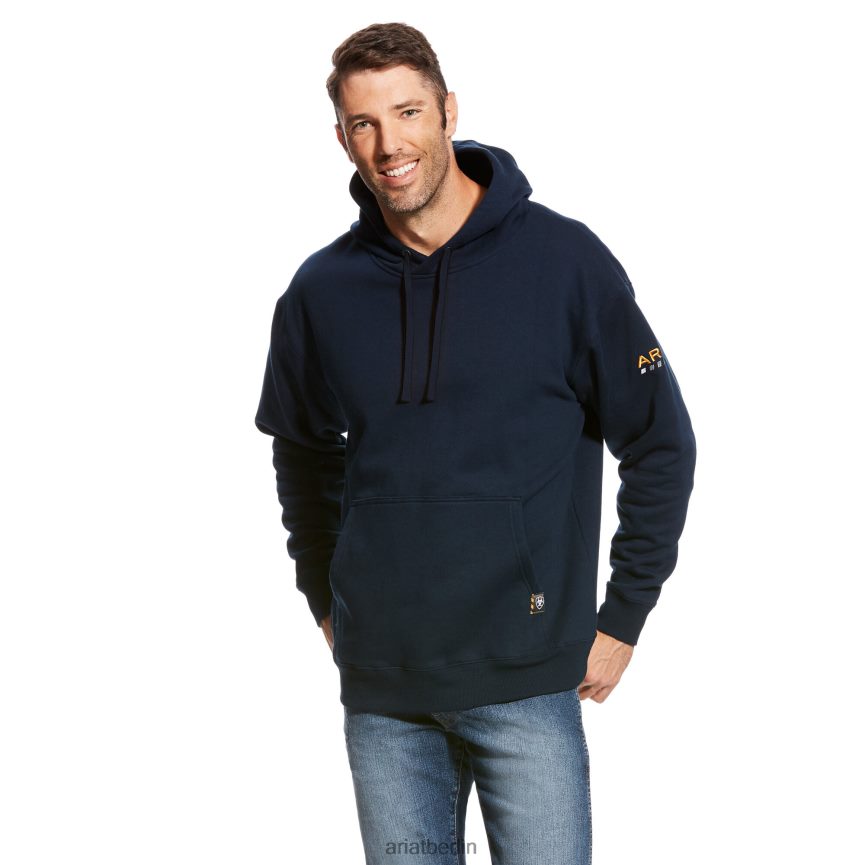 Ariat Bewehrungsarbeiter-Kapuzenpullover Männer P4JJPR1428 Marine Spitzen