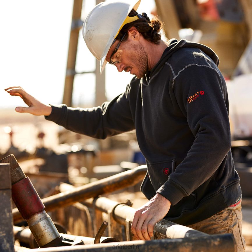 Ariat Fr Polartec Kapuzenpullover Männer P4JJPR1390 Schwarz Spitzen