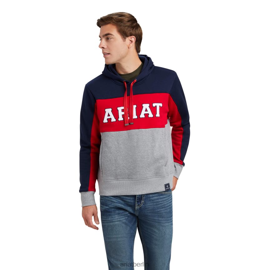 Ariat Kapuzenpullover des Rabere-Teams Männer P4JJPR1510 Marine Spitzen