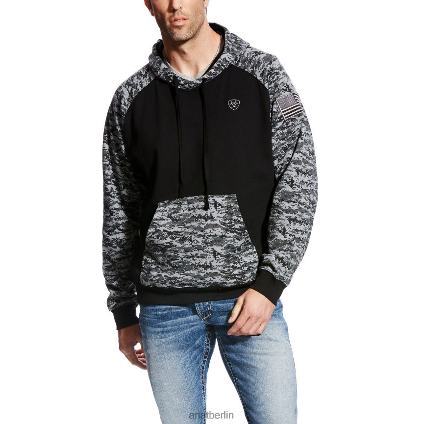 Ariat Patriot-Hoodie Männer P4JJPR1414 schwarzes Digi-Camouflage Spitzen