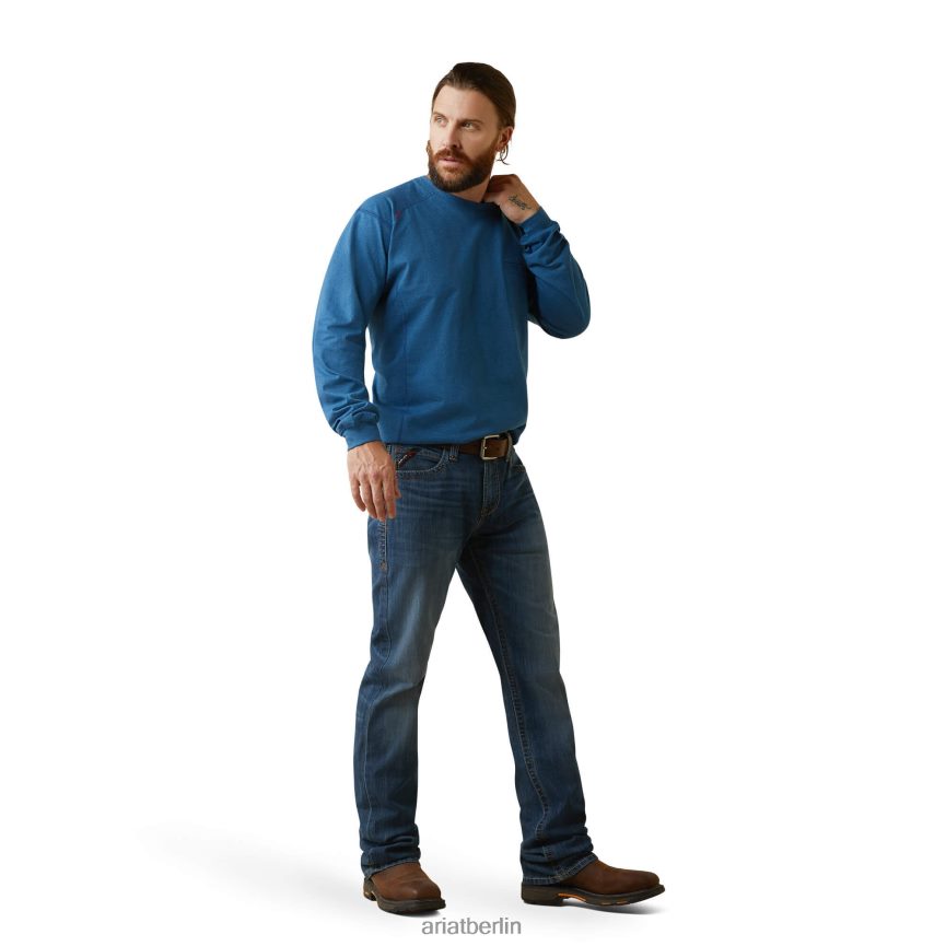 Ariat Fr Air Crew T-Shirt Männer P4JJPR771 Key-Largo-Heidekraut Spitzen