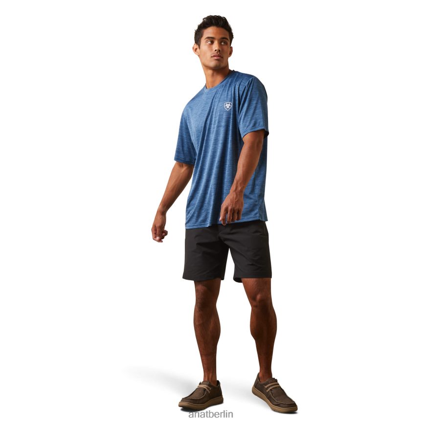 Ariat Ladegerät-Stempel-T-Shirt Männer P4JJPR918 Himmelssturz Spitzen