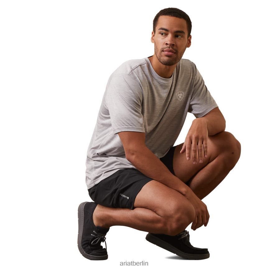 Ariat Ladegerät stolzes Schild-T-Shirt Männer P4JJPR906 Echograu Spitzen