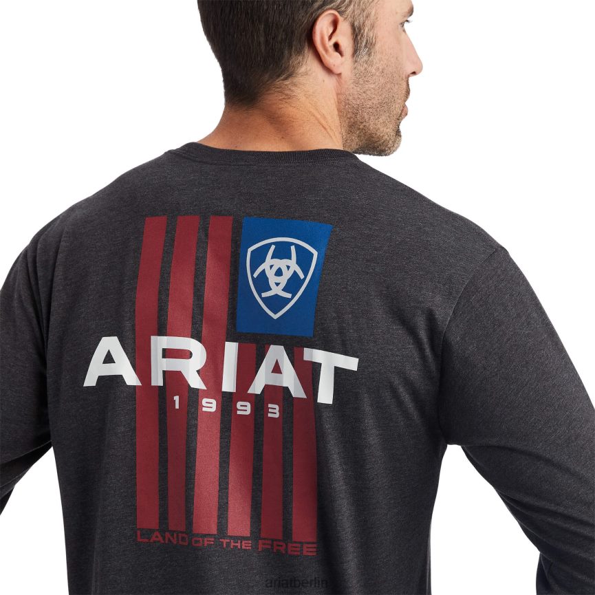 Ariat Lotf-T-Shirt Männer P4JJPR751 Schwarz Spitzen
