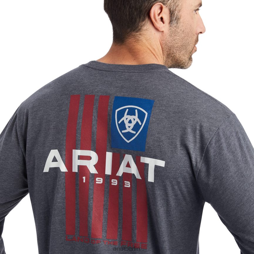 Ariat Lotf-T-Shirt Männer P4JJPR846 Titanheide Spitzen