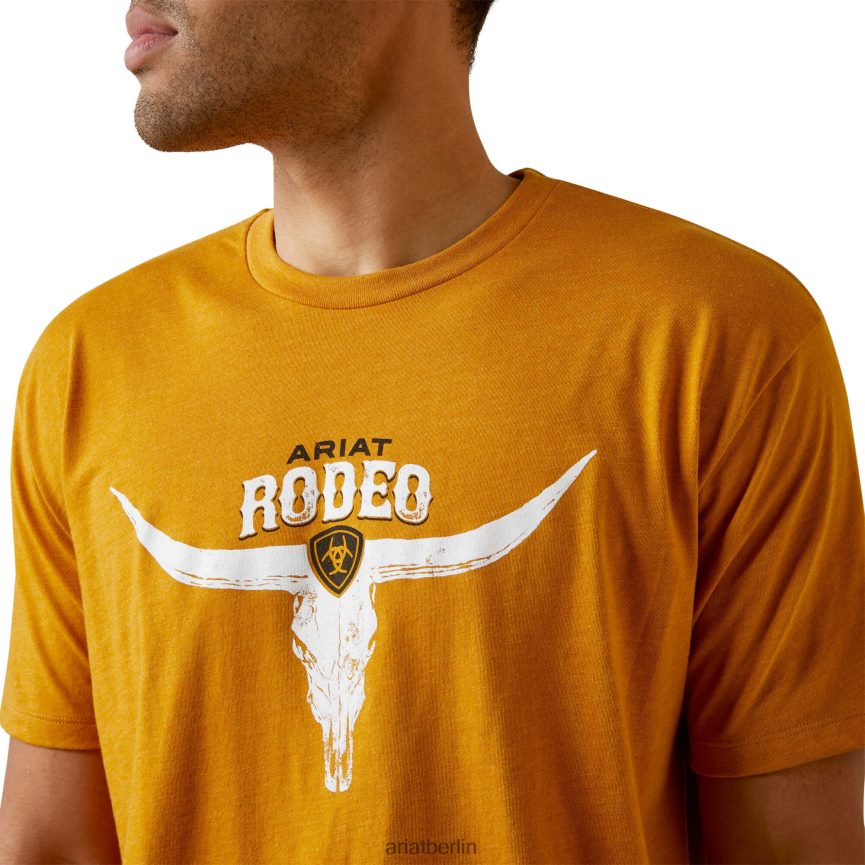 Ariat Rodeo-Totenkopf-T-Shirt Männer P4JJPR933 Hirschhornheide Spitzen