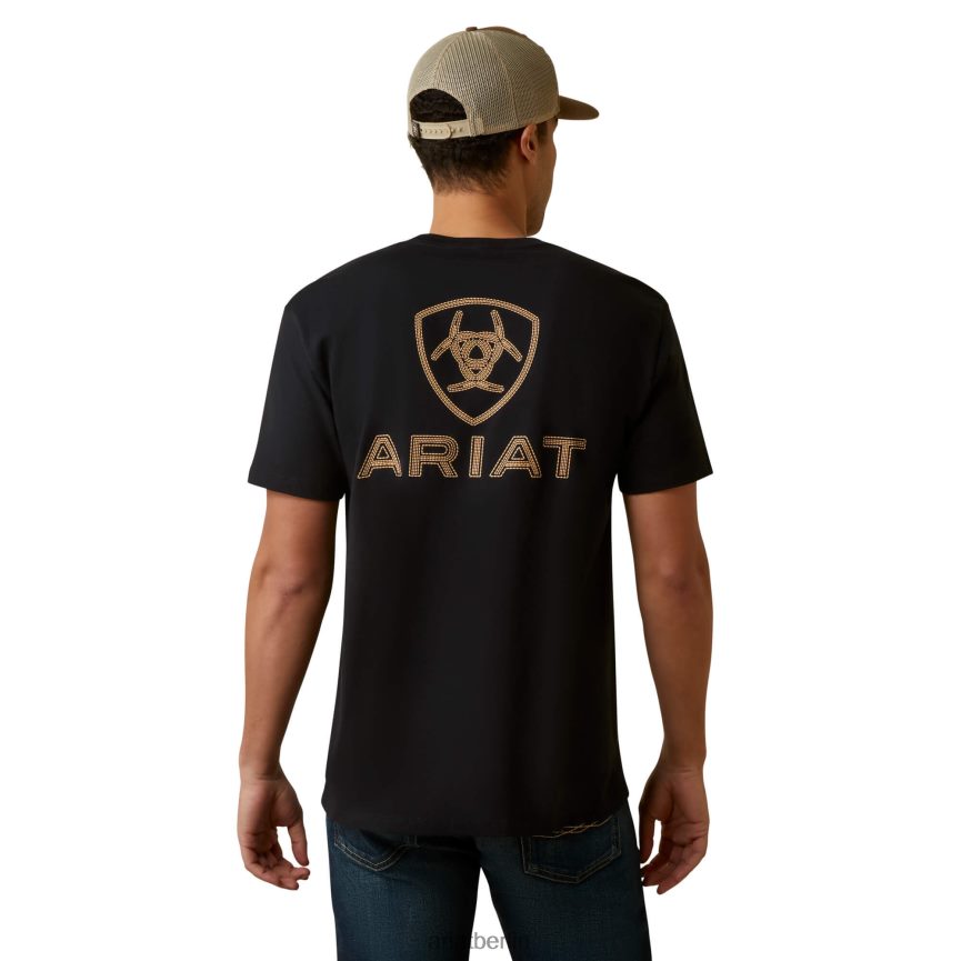 Ariat T-Shirt mit Schildstich Männer P4JJPR715 Schwarz Spitzen