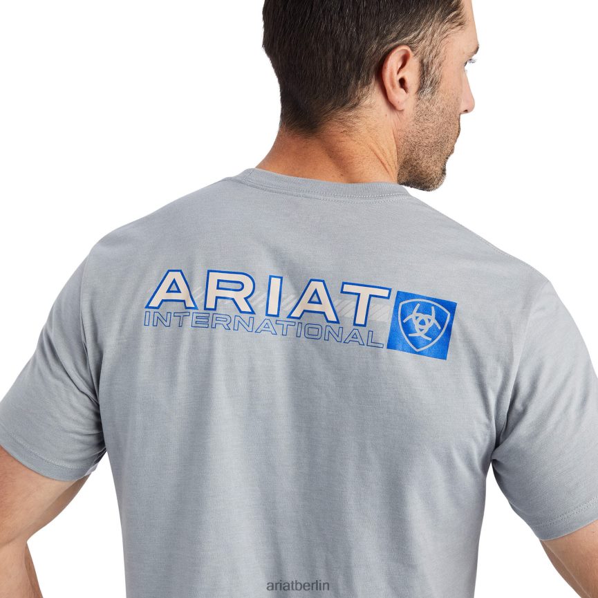 Ariat T-Shirt mit linearer Oktanzahl Männer P4JJPR614 Steinheide Spitzen