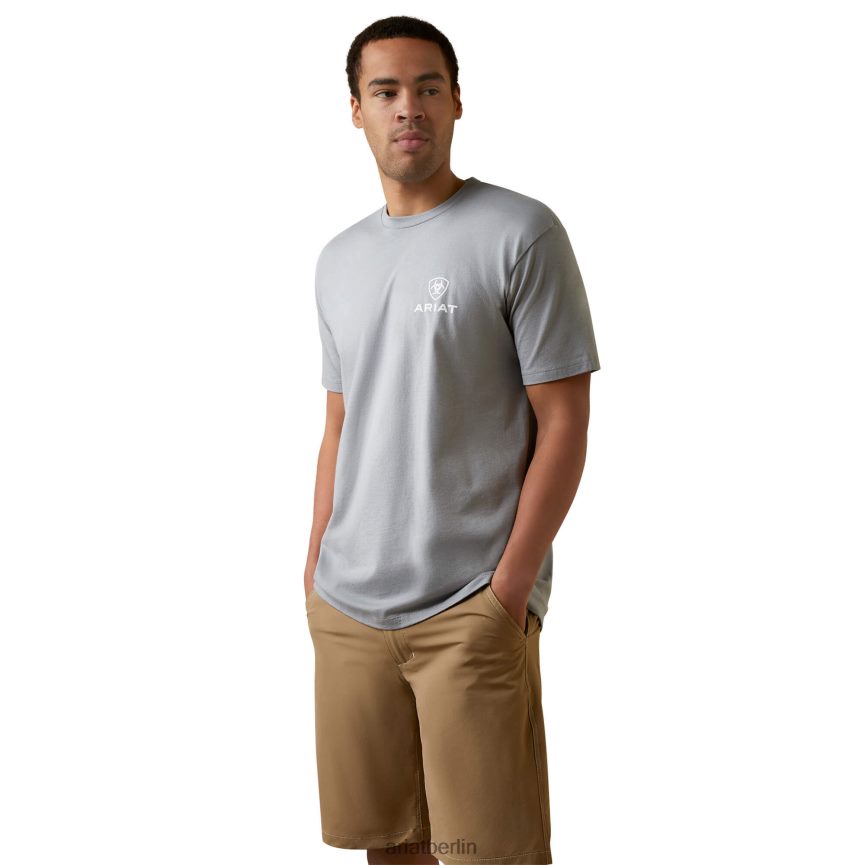 Ariat T-Shirt mit versetztem Kreis Männer P4JJPR935 Steinheide Spitzen