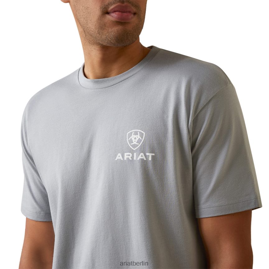 Ariat T-Shirt mit versetztem Kreis Männer P4JJPR935 Steinheide Spitzen