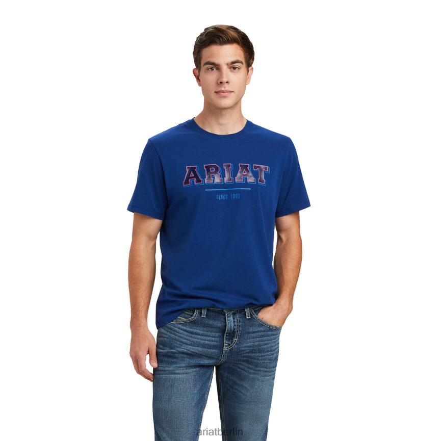 Ariat Uni-T-Shirt Männer P4JJPR730 Immobilienblau Spitzen