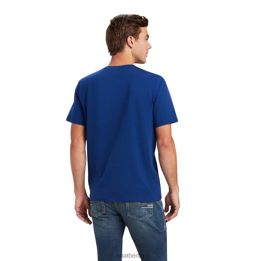 Ariat Uni-T-Shirt Männer P4JJPR730 Immobilienblau Spitzen