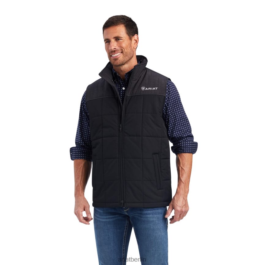 Ariat Crius isolierte Weste Männer P4JJPR1562 Schwarz/Phantomheide Spitzen