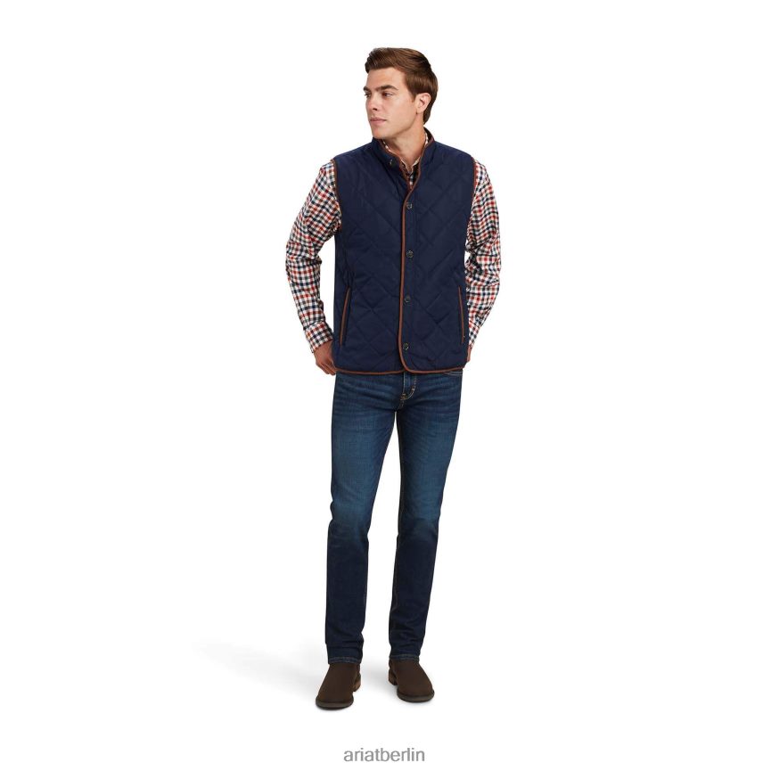 Ariat Woodside-Weste Männer P4JJPR1624 Marine Spitzen