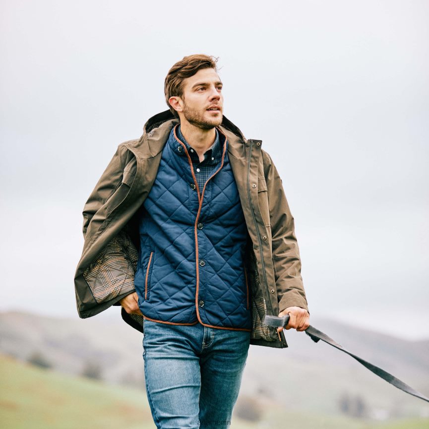 Ariat Woodside-Weste Männer P4JJPR1624 Marine Spitzen