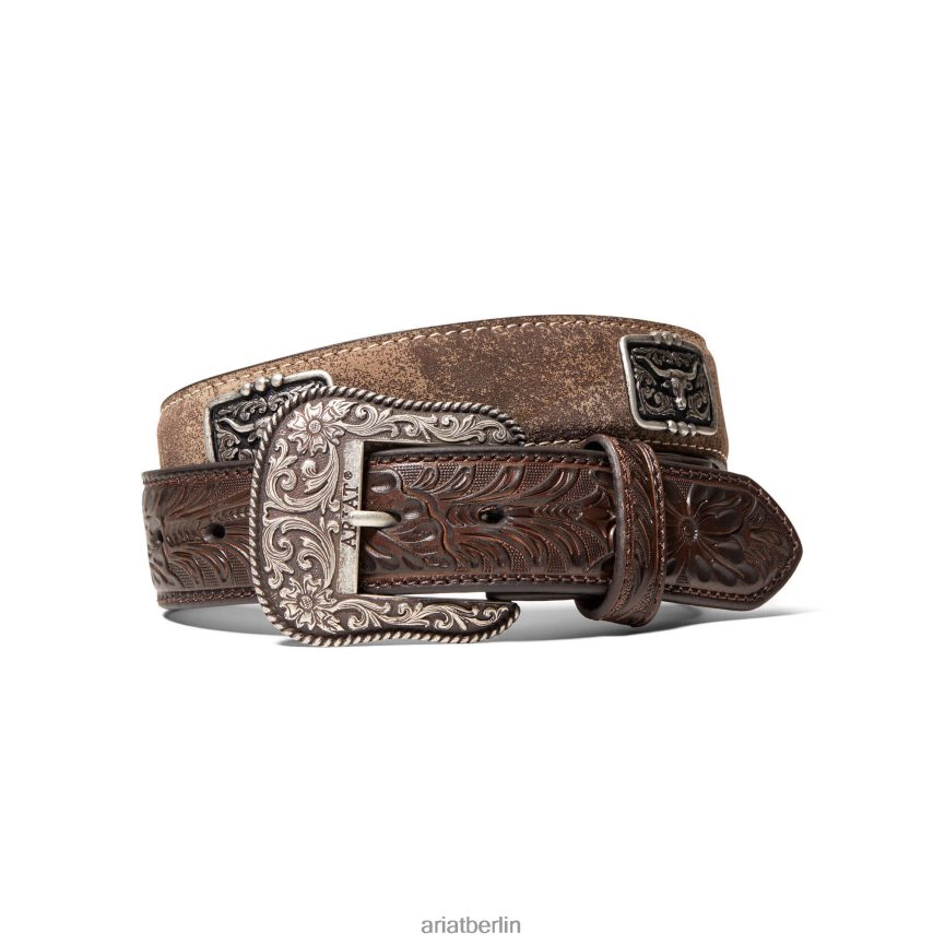 Ariat Concho-Gürtel mit Lenkkopf Männer P4JJPR1863 braun Zubehör