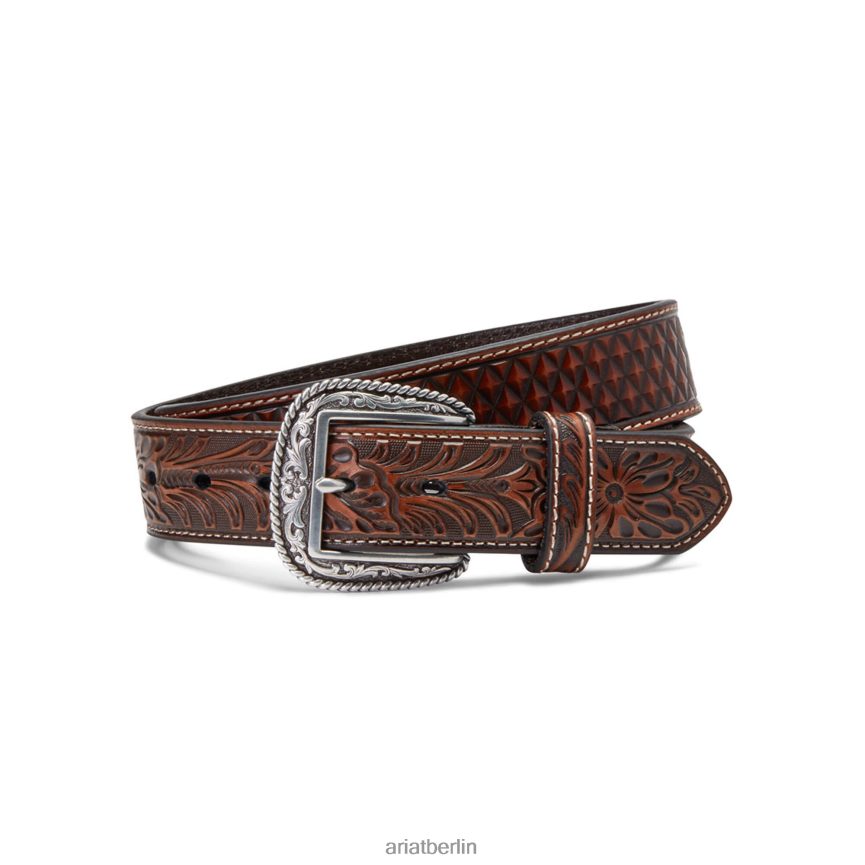 Ariat Diamantplattenstickerei Männer P4JJPR1875 bräunen Zubehör