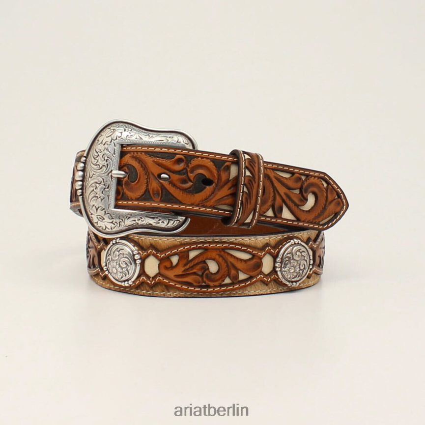 Ariat Filigraner Medaillongürtel Männer P4JJPR1840 braun Zubehör