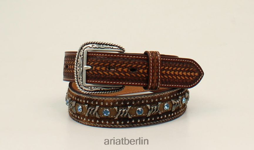 Ariat Stacheldrahtgürtel Männer P4JJPR1843 braun Zubehör