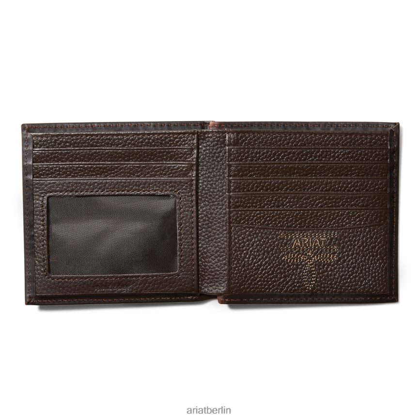 Ariat Bifold-Wallet-Logo Männer P4JJPR1782 dunkles Kupfer Zubehör
