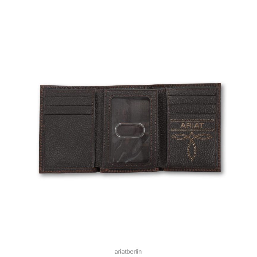 Ariat Dreifach-Geldbörse mit Mexiko-Schild Männer P4JJPR1825 braun Zubehör