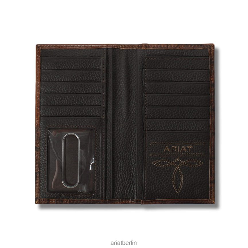 Ariat zweifarbige Rodeo-Geldbörse Männer P4JJPR1829 braun Zubehör